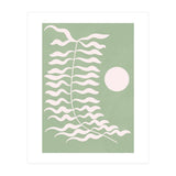 Sage Green Abstract Floral (Print Only) thumbnail