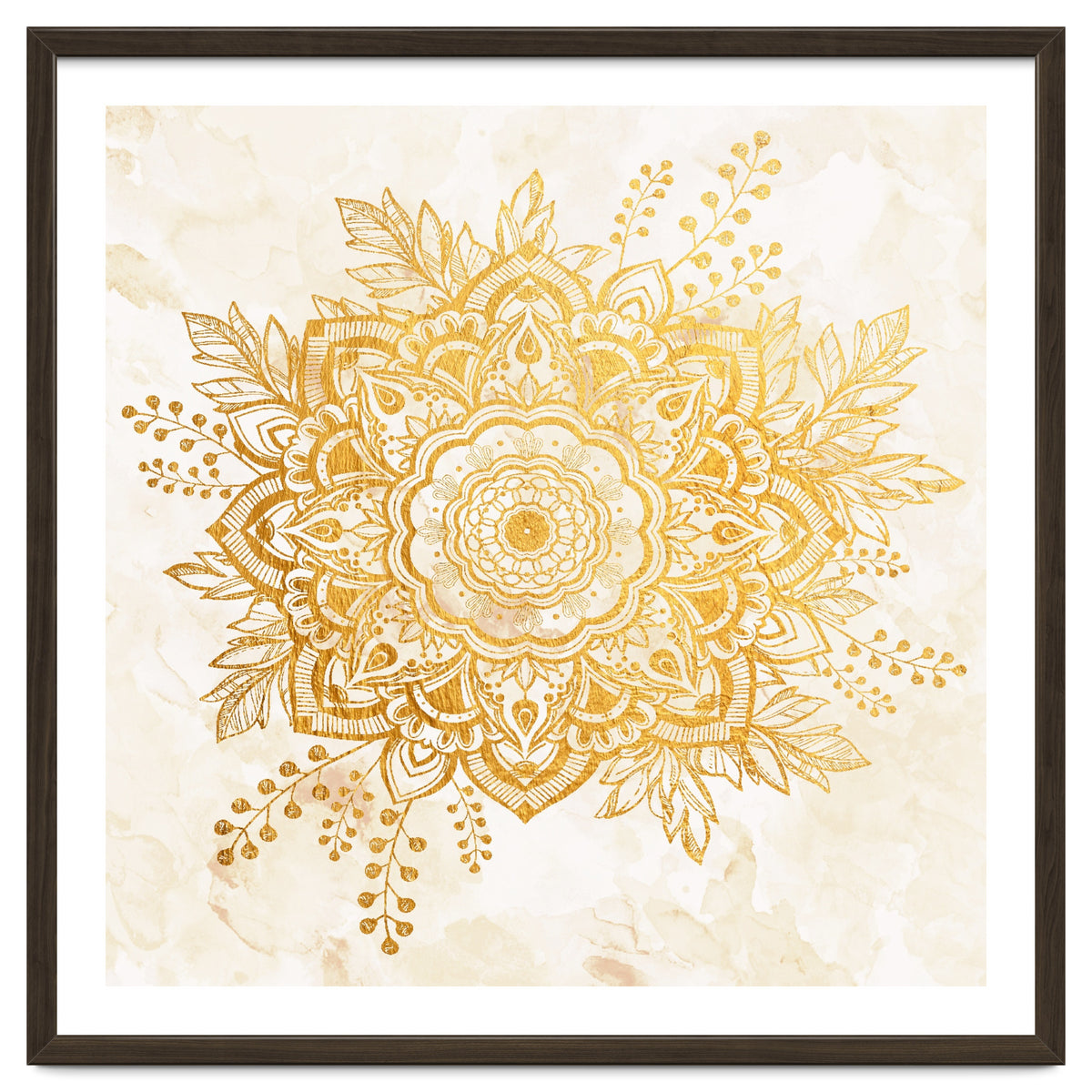 Queen Starring of Mandala-Gold Sunflower II