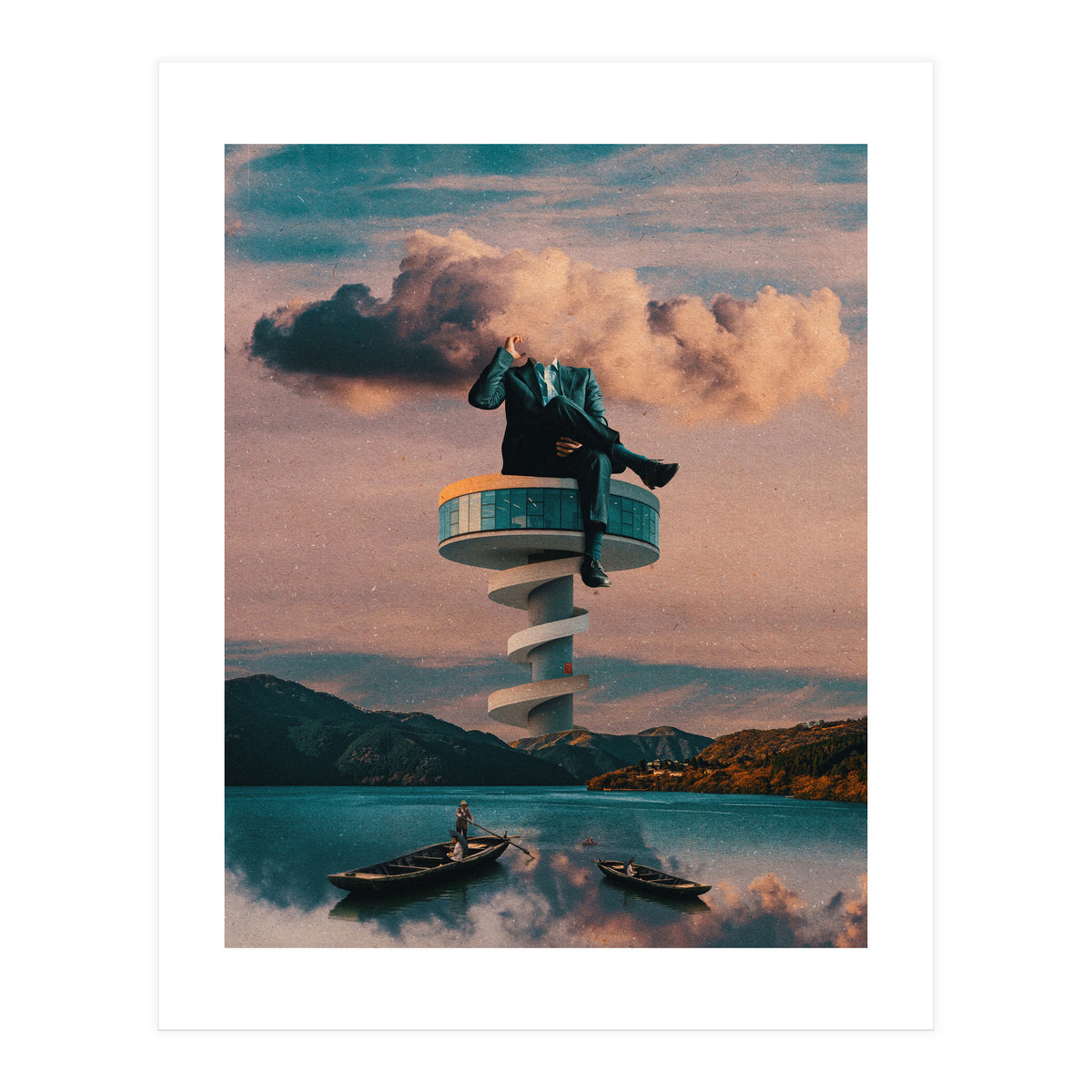 Man On The Tower (Print Only)