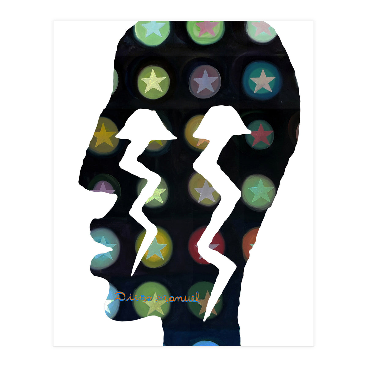 Perfil Con Rayos 13 (Print Only)