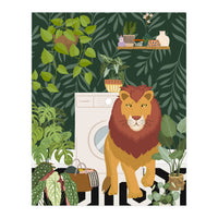 Lion in Laundry Room (Print Only)
