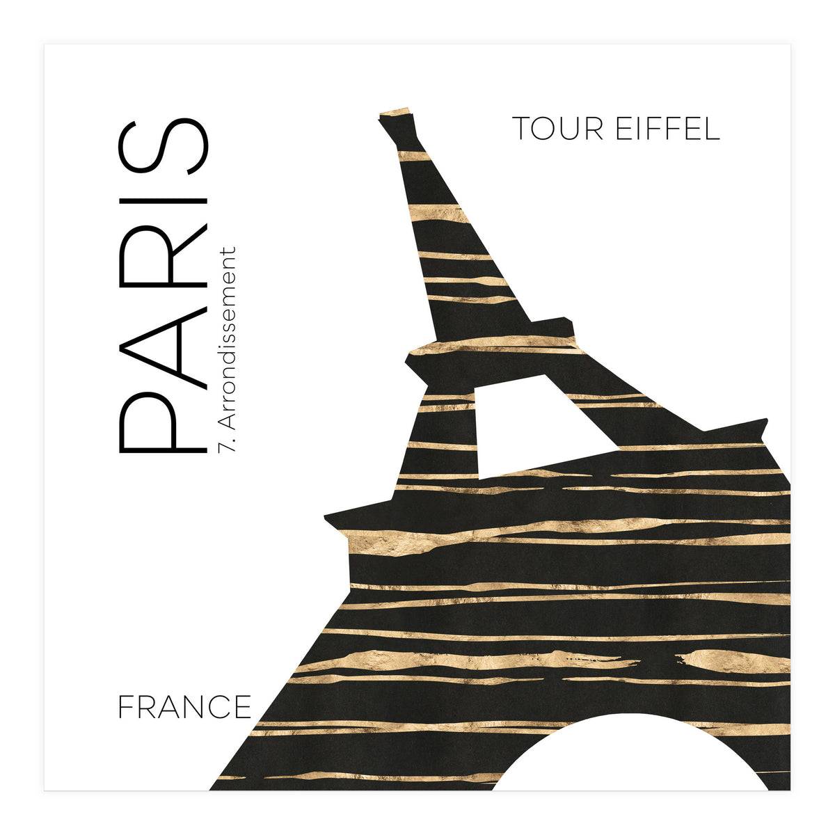 Urban Art PARIS Eiffel Tower (Print Only)