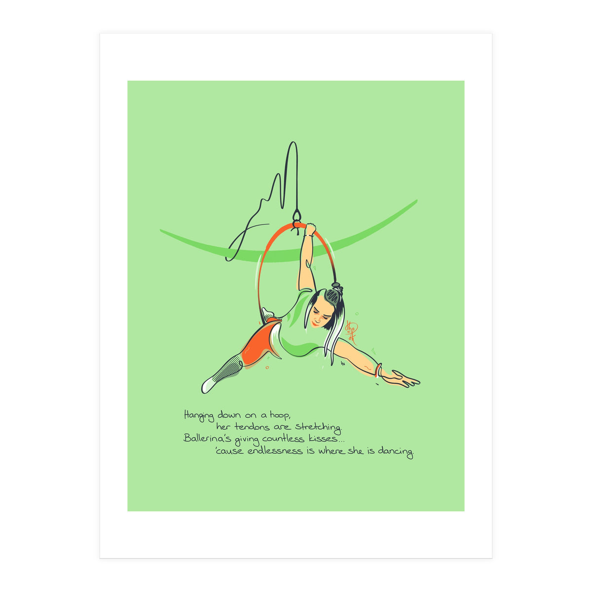 Hoop Balerina 2 (Print Only)