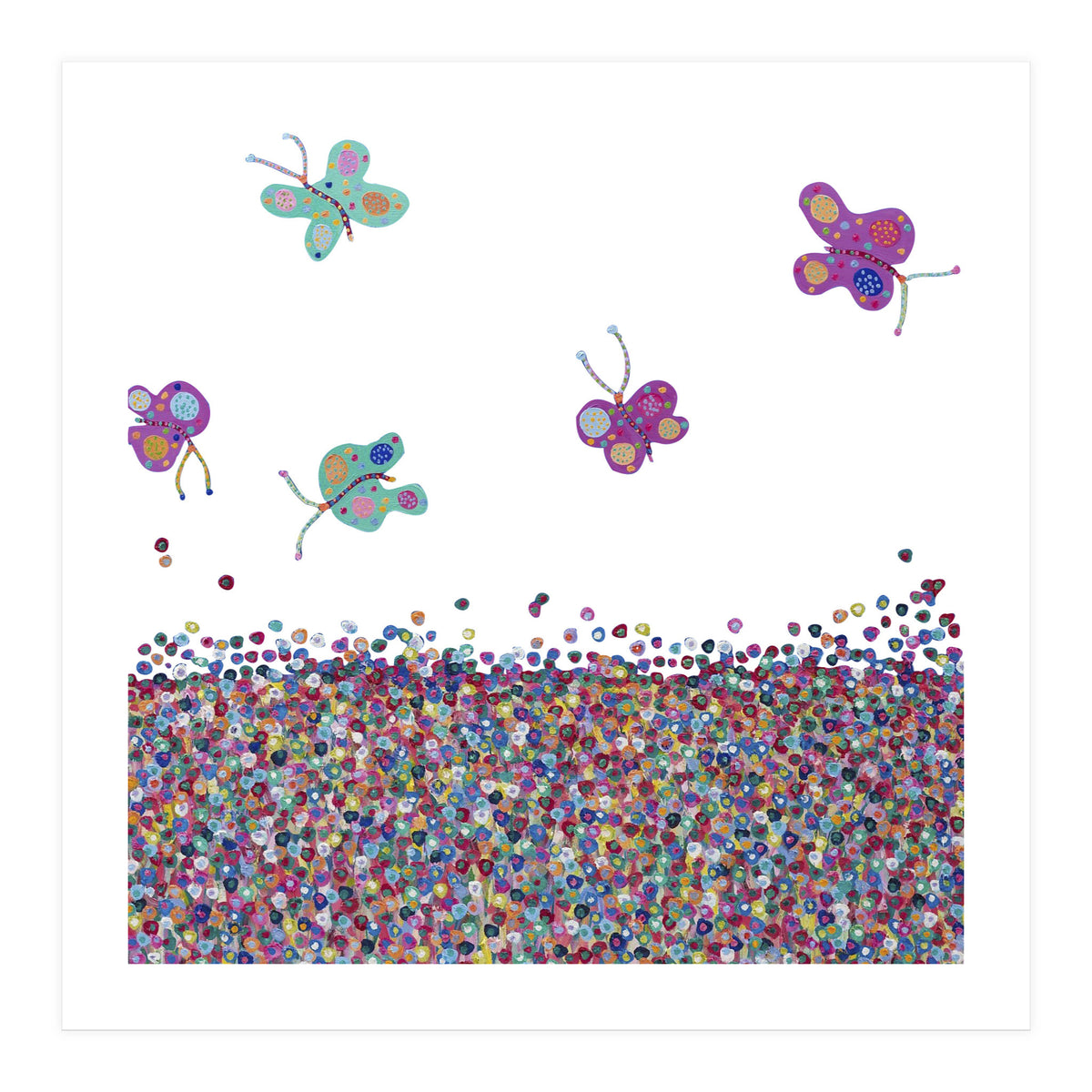 Butterflies Are Free (white) (Print Only)