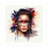 Watercolor Carnival Woman #9 (Print Only) thumbnail