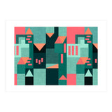 Green Klee houses (Print Only) thumbnail