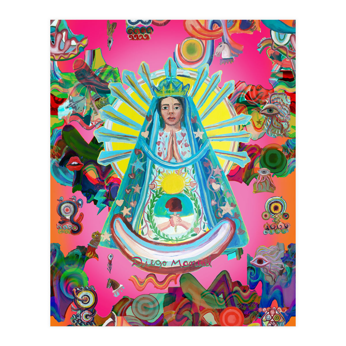 Virgen Y Graffiti 12 (Print Only)
