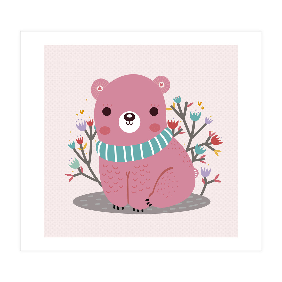 Pink bear (Print Only)