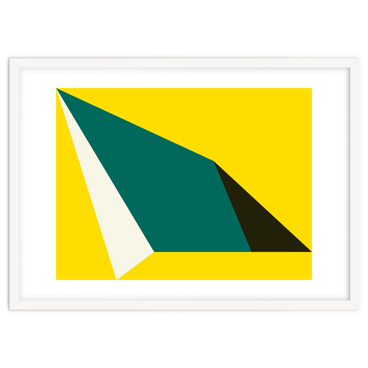 Geometric Shapes No. 74 - yellow, green & black