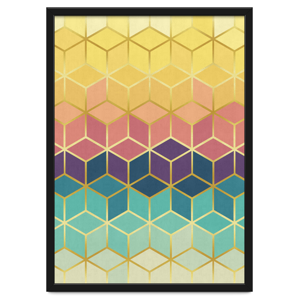 Colorful and golden pattern I