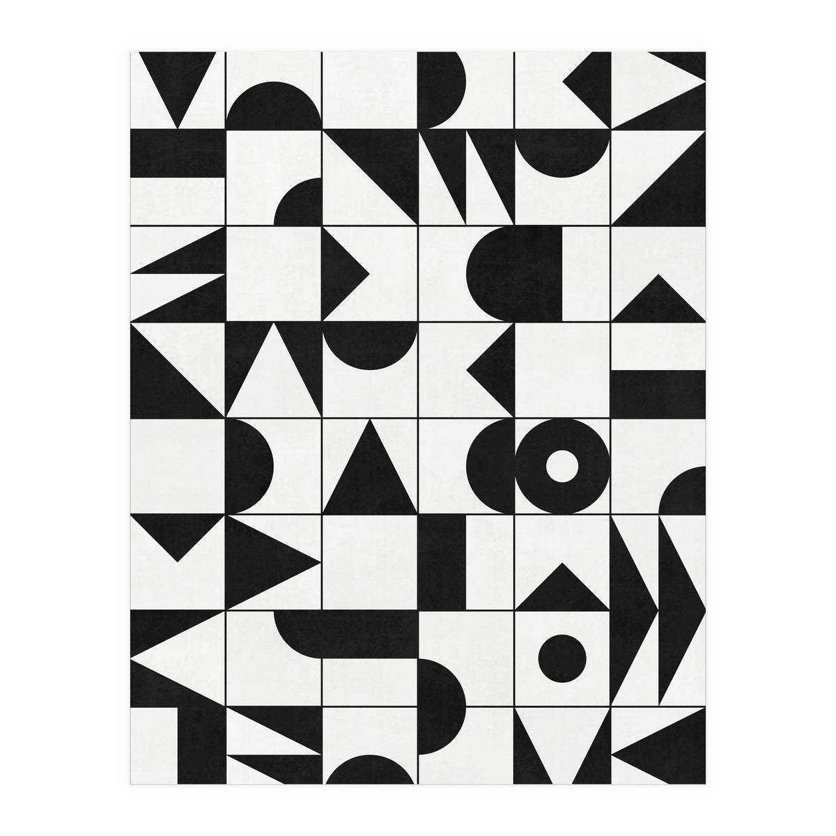 My Favorite Geometric Patterns No.10 - White (Print Only)