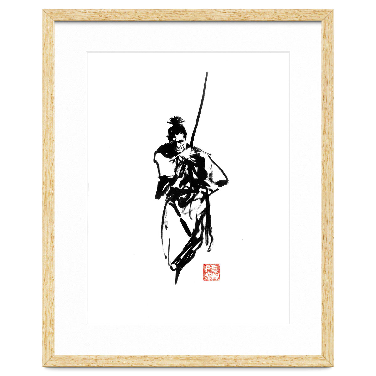 Samurai and sword