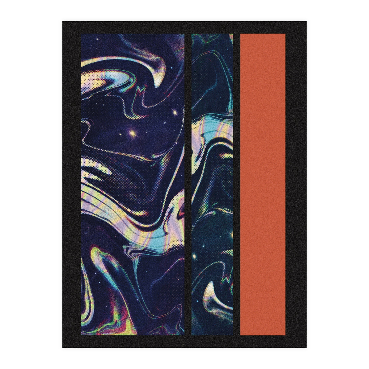 Red Marble Shapes (Print Only)