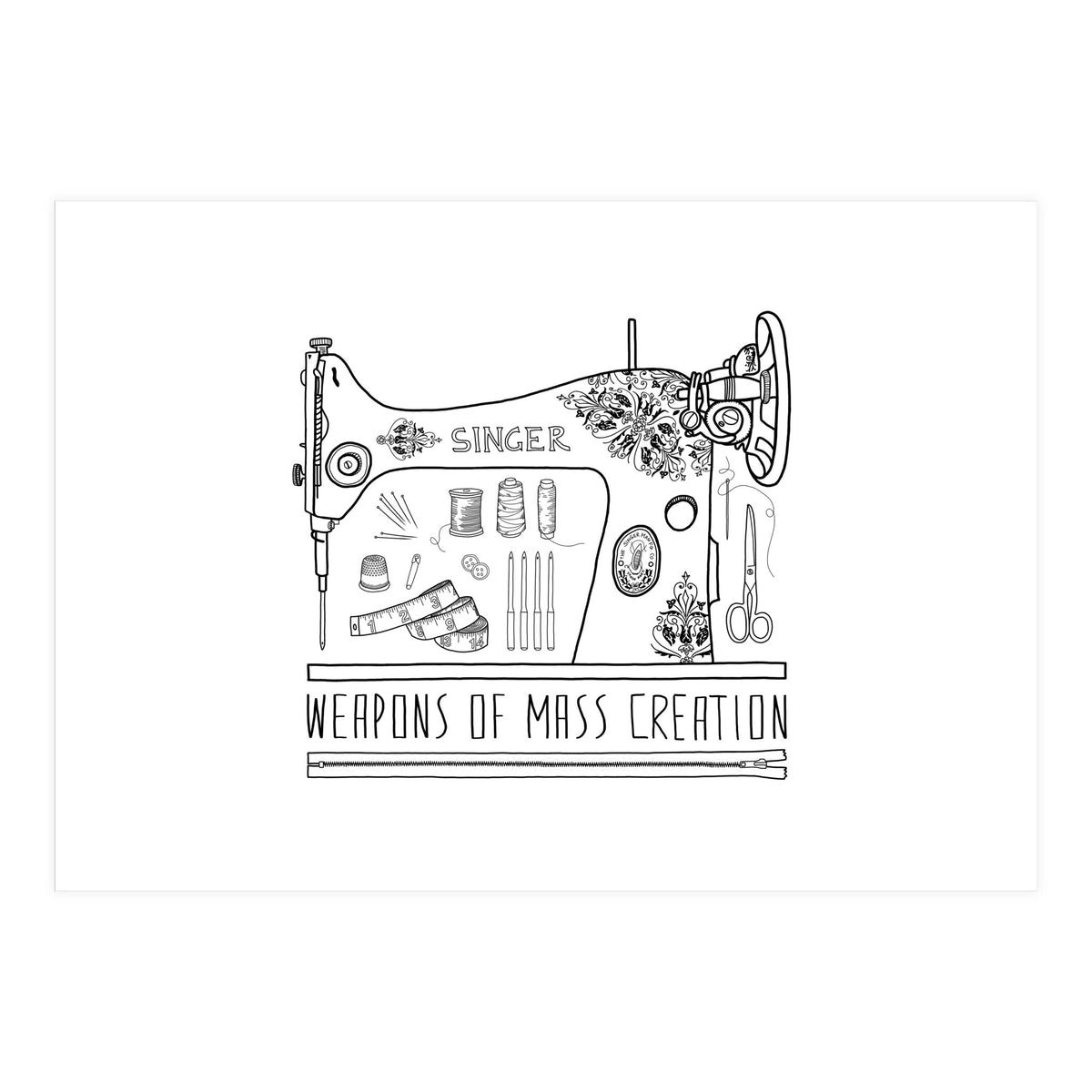 Weapons Of Mass Creation - Sewing (Print Only)