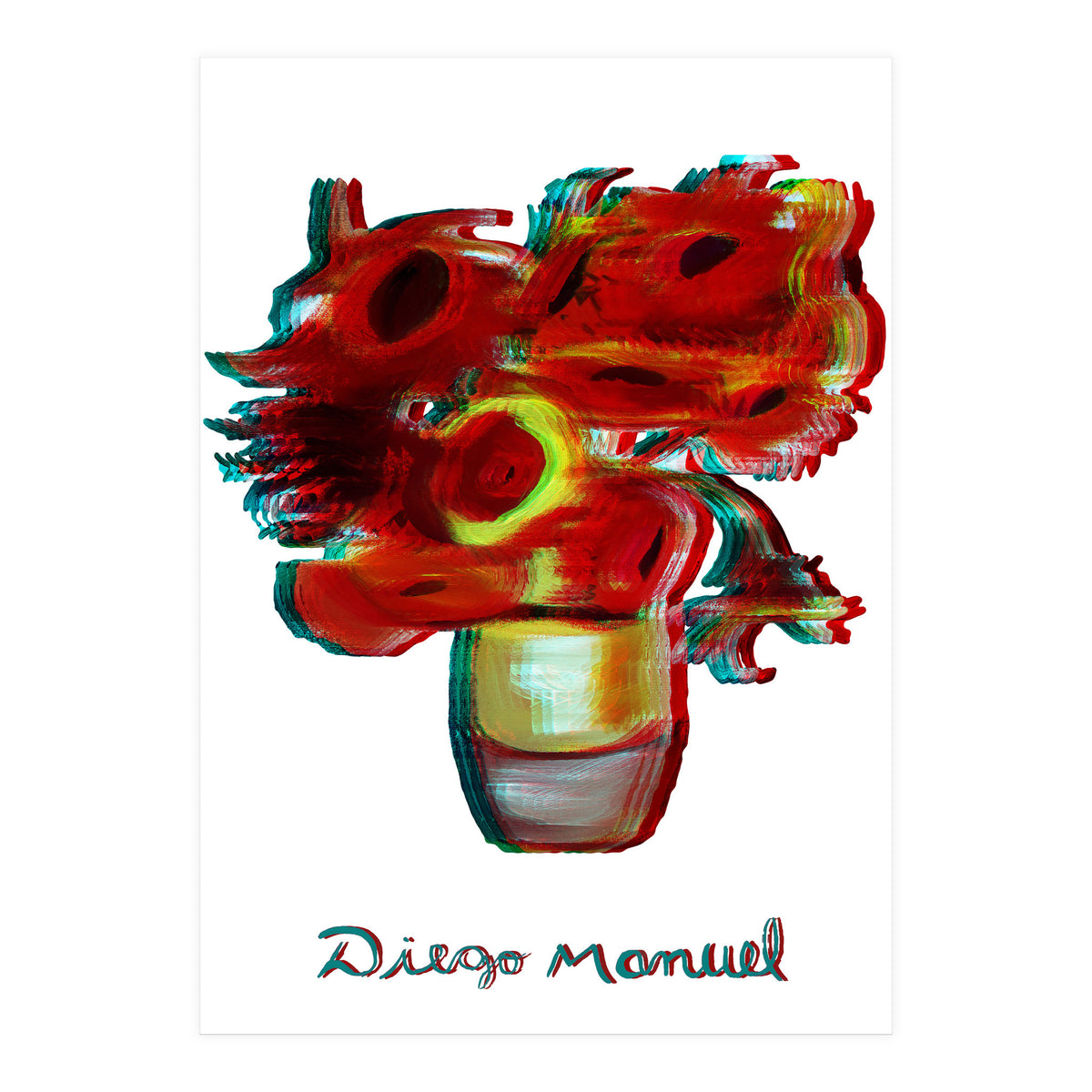 Florero Fondo Blanco (Print Only)