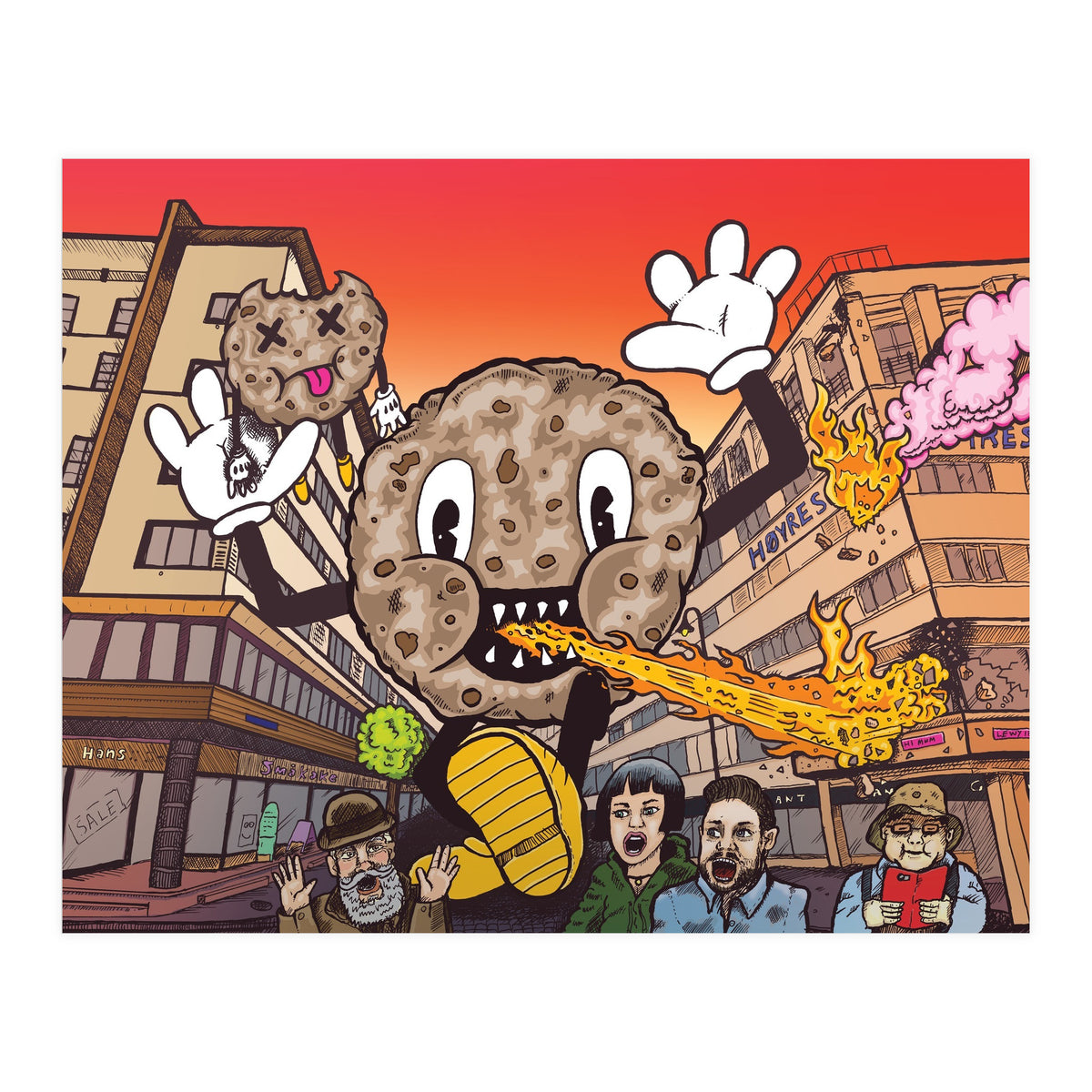 Cookie Monster 12.3% ABV Bourbon Barrel Aged Coconut Chocolate Chip Stout - Amundsen Brewery (Print Only)