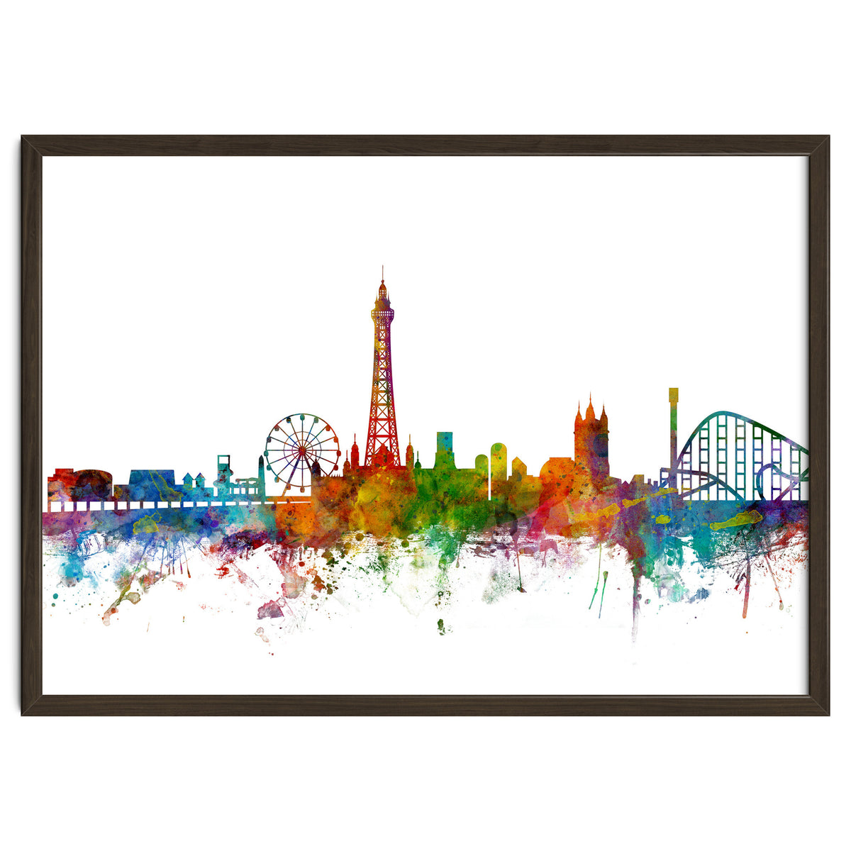Blackpool England Skyline