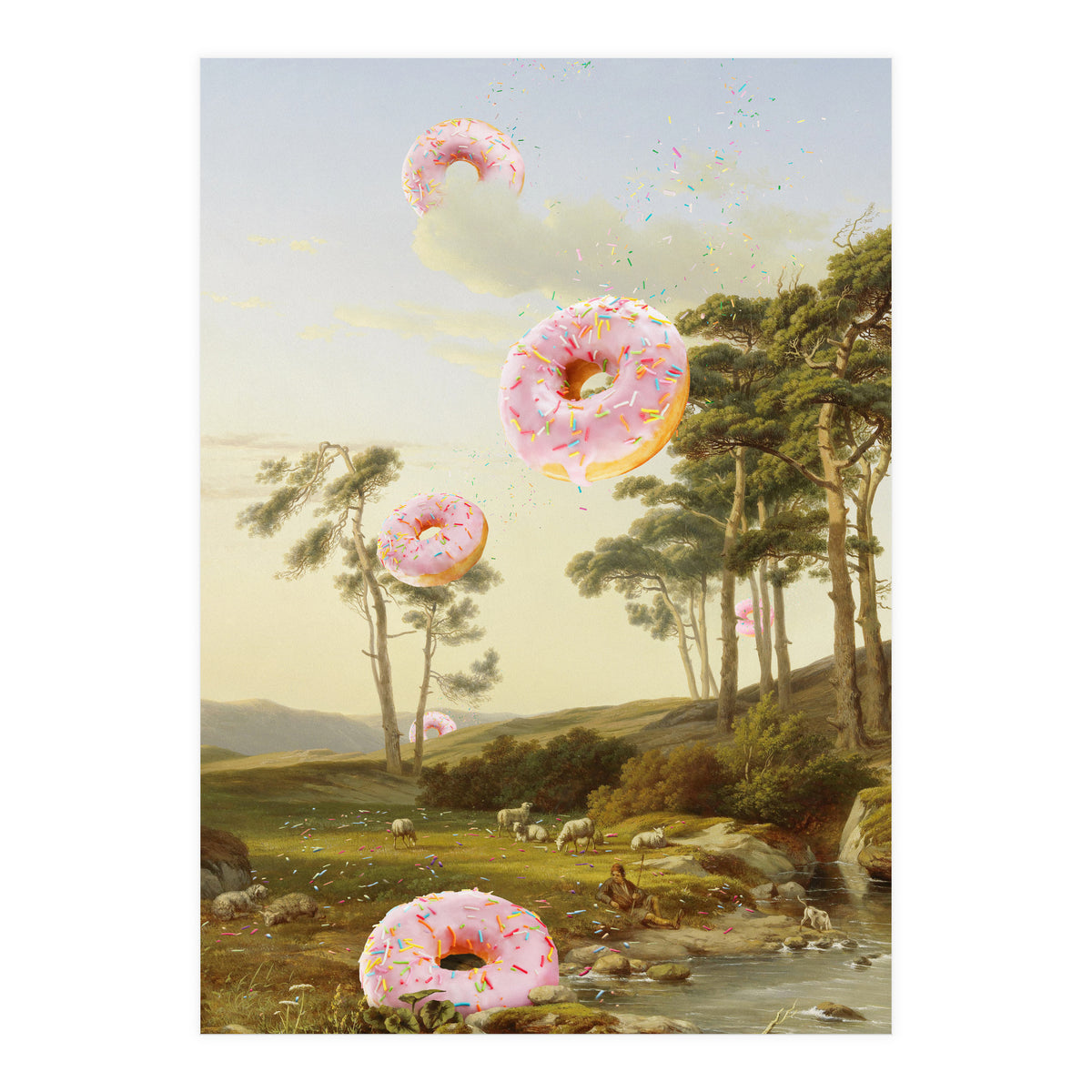 Cloudy With A Chance Of Donuts (Print Only)