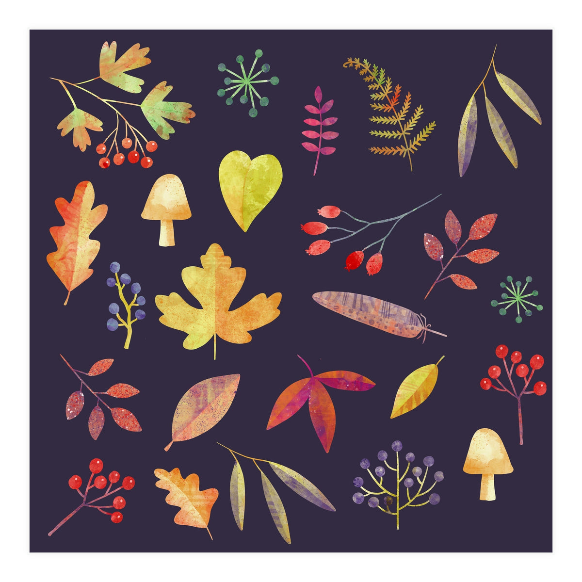 Autumn Walk In The Dark (Print Only)