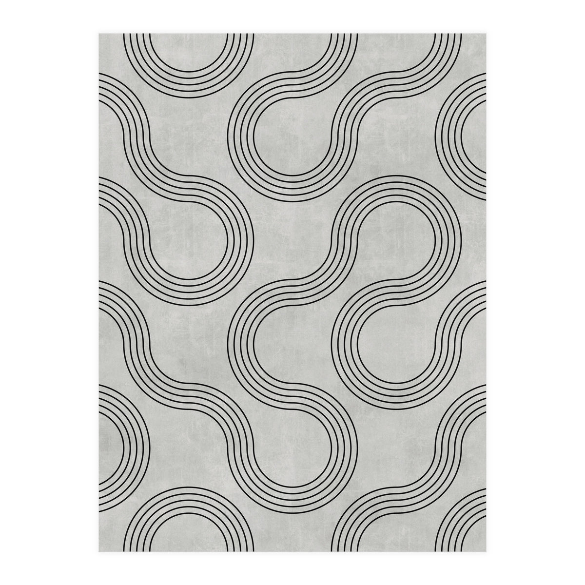 My Favorite Geometric Patterns No.30 - Grey (Print Only)