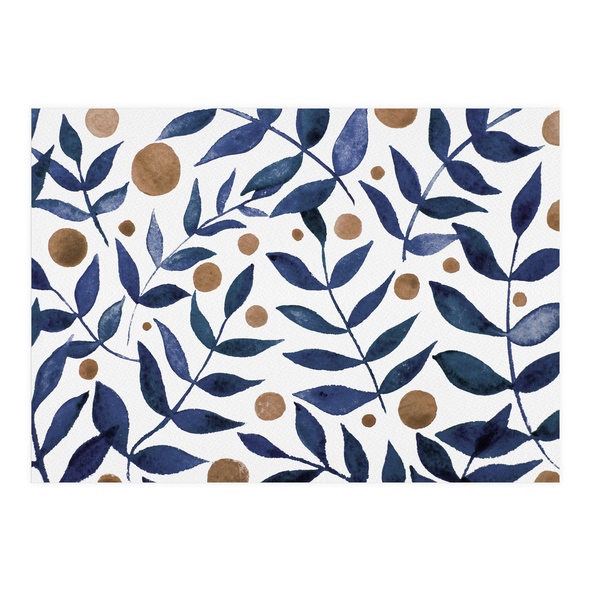 Watercolor Indigo Branches (Print Only)