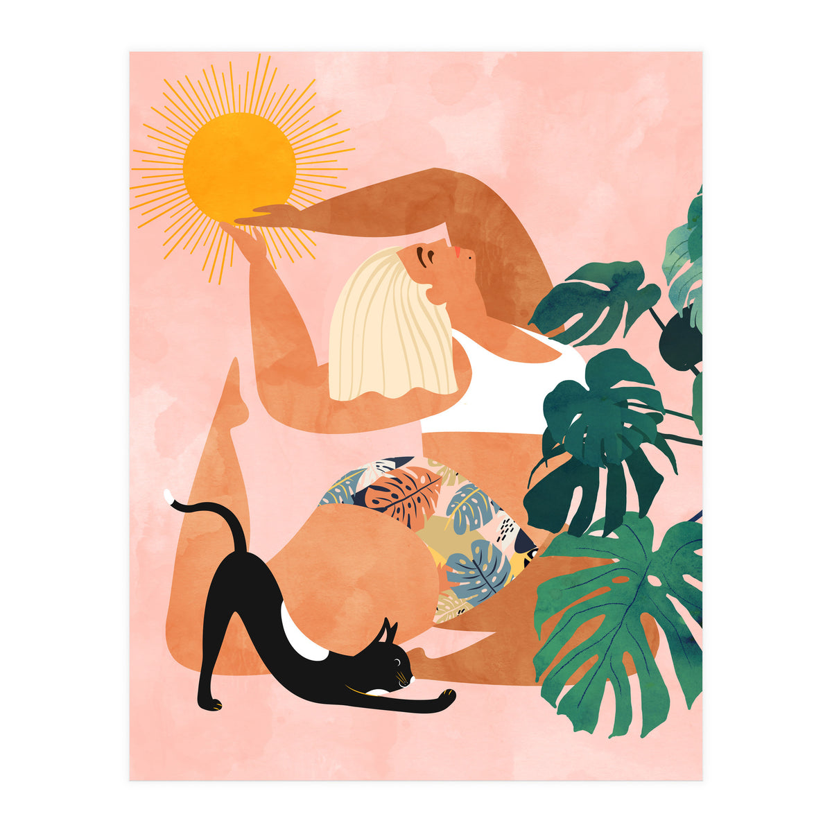 Tropical Yoga (Print Only)
