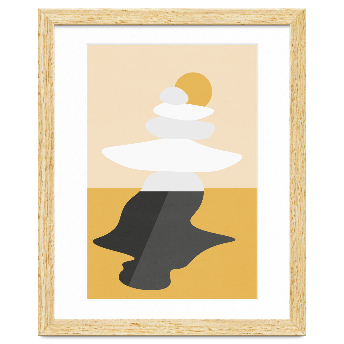 Abstract Cairn - Golden Desert