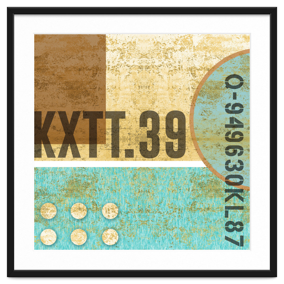 Abstract Industrial Sand And Blue