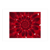 Abstract Modern Red Floral Design Art (Print Only) thumbnail