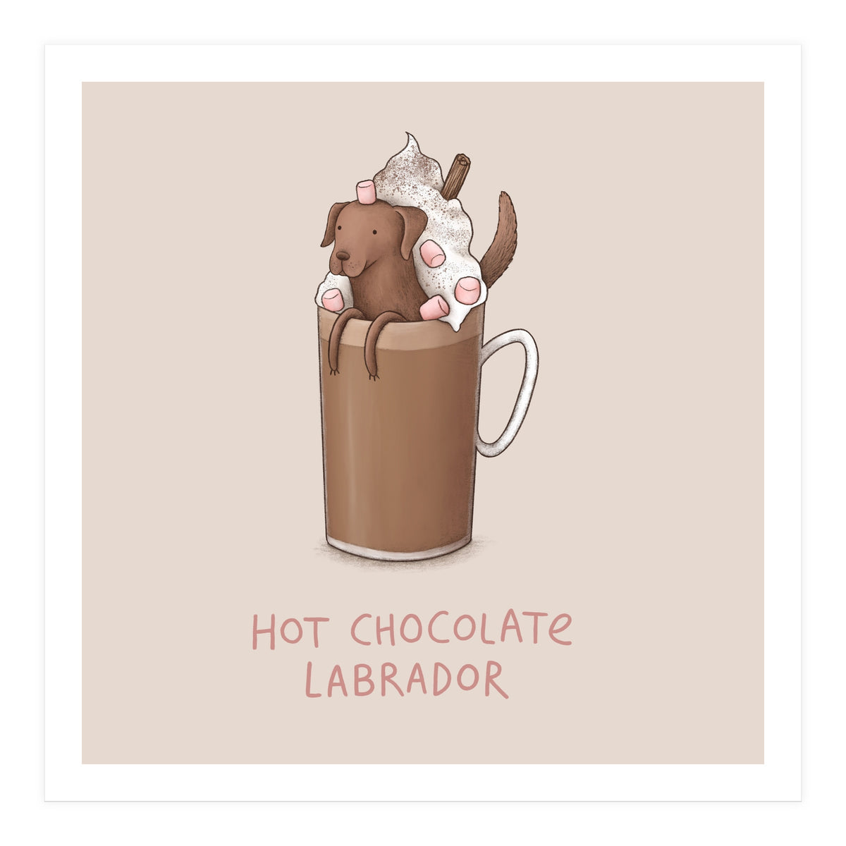 Hot Chocolate Labrador (Print Only)