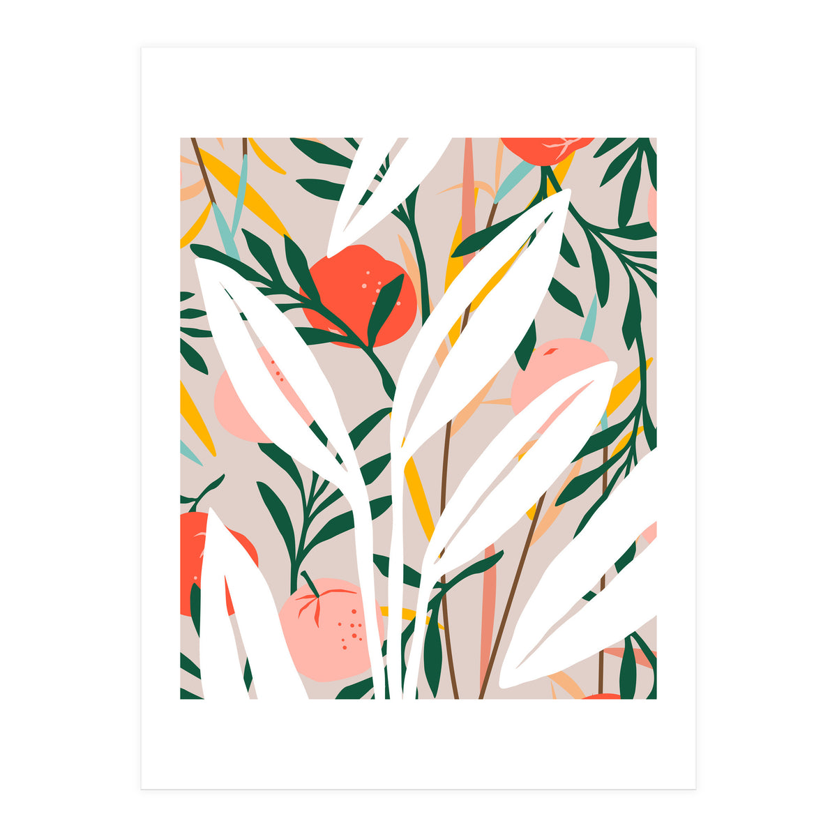 Abstract Plant Blush (Print Only)