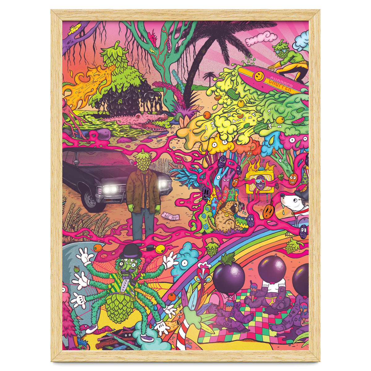 ABBEYDALE BREWERY COLLAB SERIES #2 FULL ILLUSTRATION - THORNBRIDGE, WILDE CHILD, RIDGESIDE, TORRSIDE, BOX SOCIAL, ORA BREWING