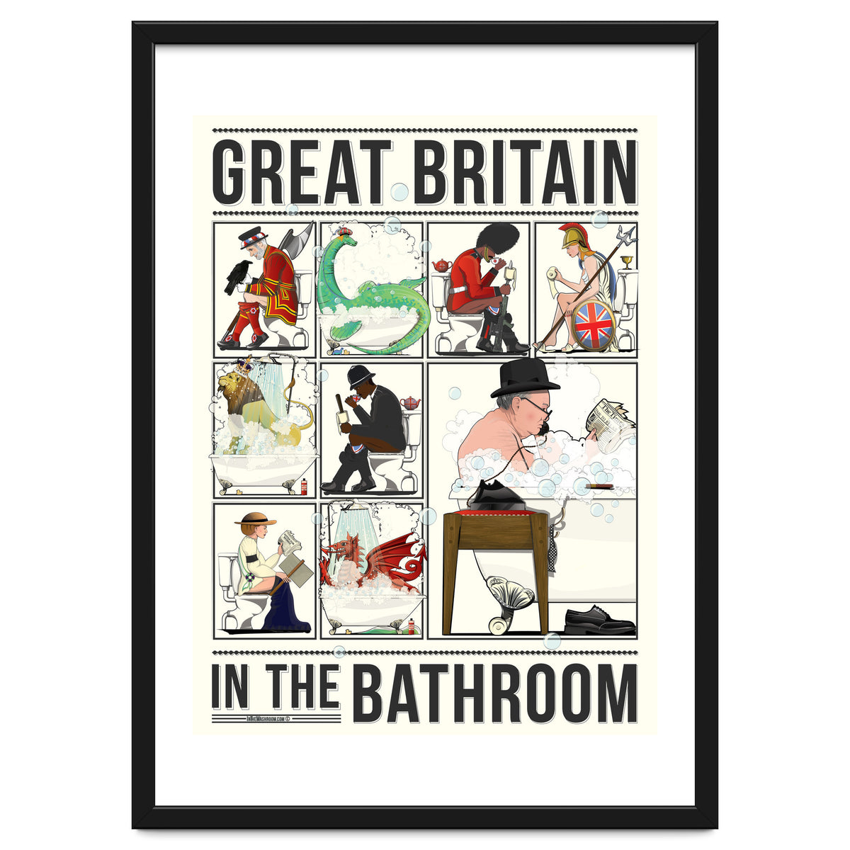 Great Britain in the Bath, Funny Bathroom Humour