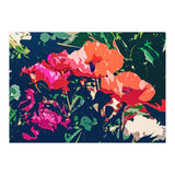 Where Darkness Blooms, Dark Floral Botanical Painting, Eclectic Blush Plants Garden Nature Flowers (Print Only) thumbnail