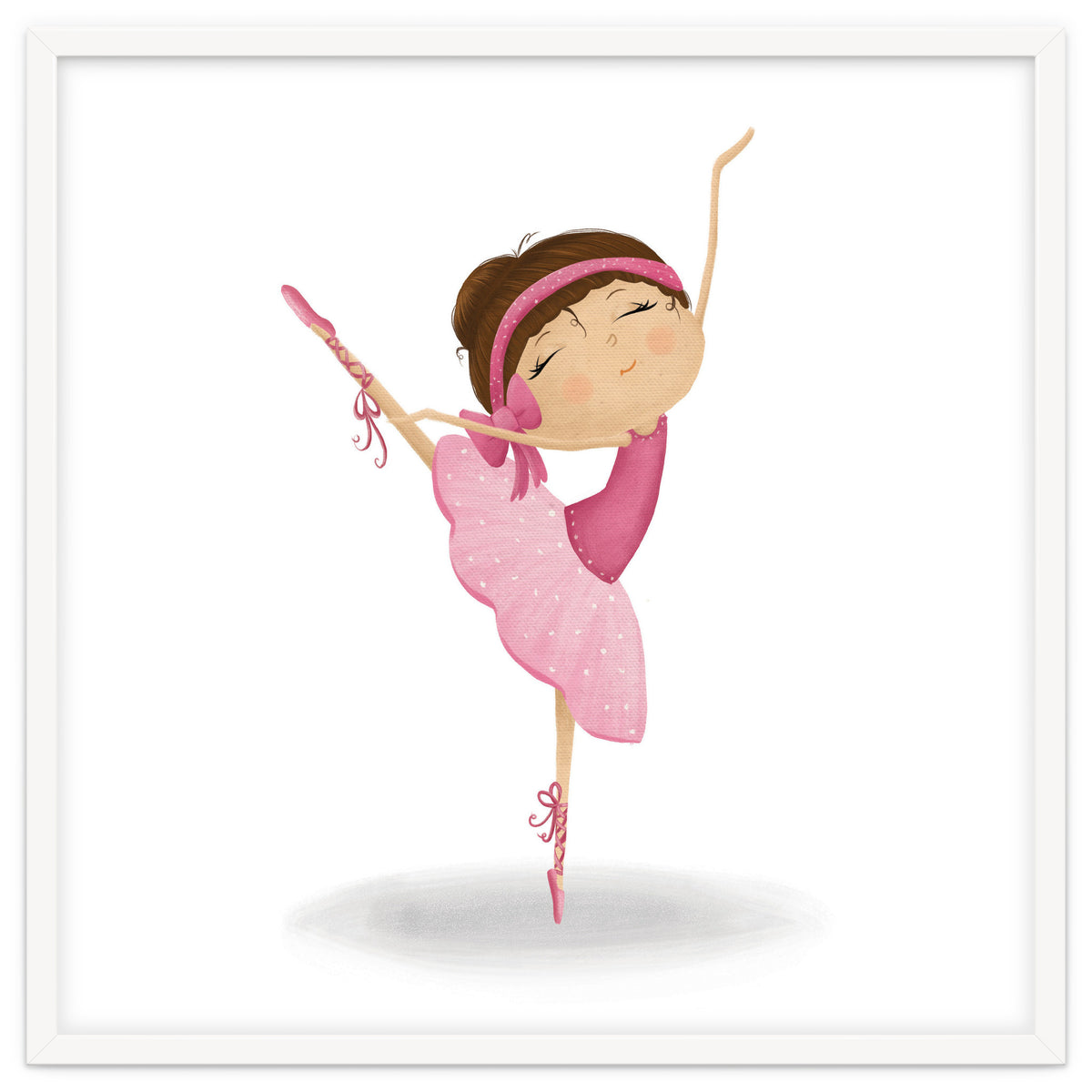 Adorable Ballerina Nursery Print