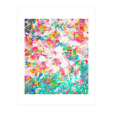 Painted Joy | Abstract Botanical Floral Nature Painting | Spring Meadow Garden (Print Only) thumbnail