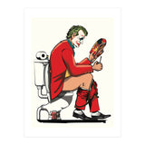 Joker on the Toilet, funny Bathroom Humour (Print Only) thumbnail