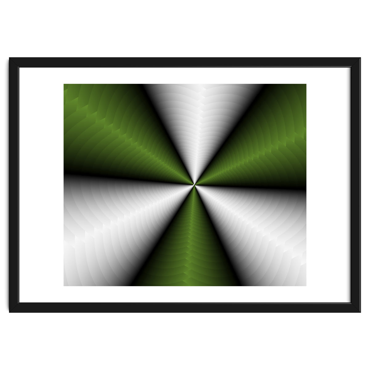 Green Color Modern Interior Art