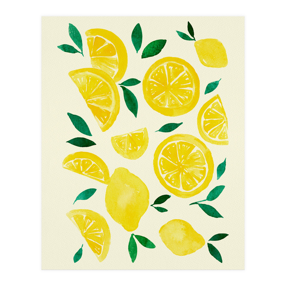 Watercolor lemons (Print Only)