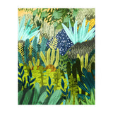 Wild Jungle Painting, Forest Dark Botanical Nature, Plants Tropical Eclectic Modern Illustration (Print Only) thumbnail