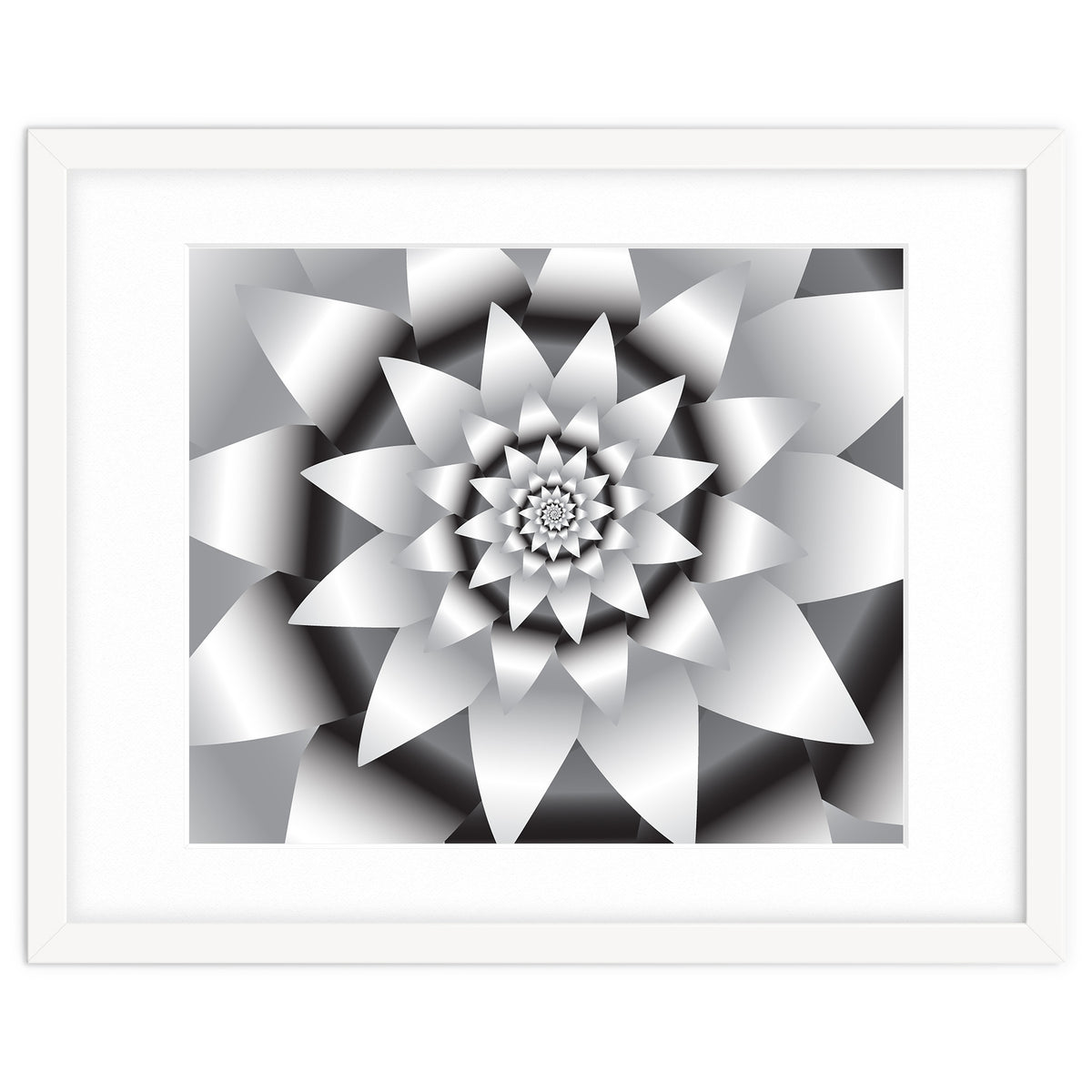 Abstract Modern Flower Design Art