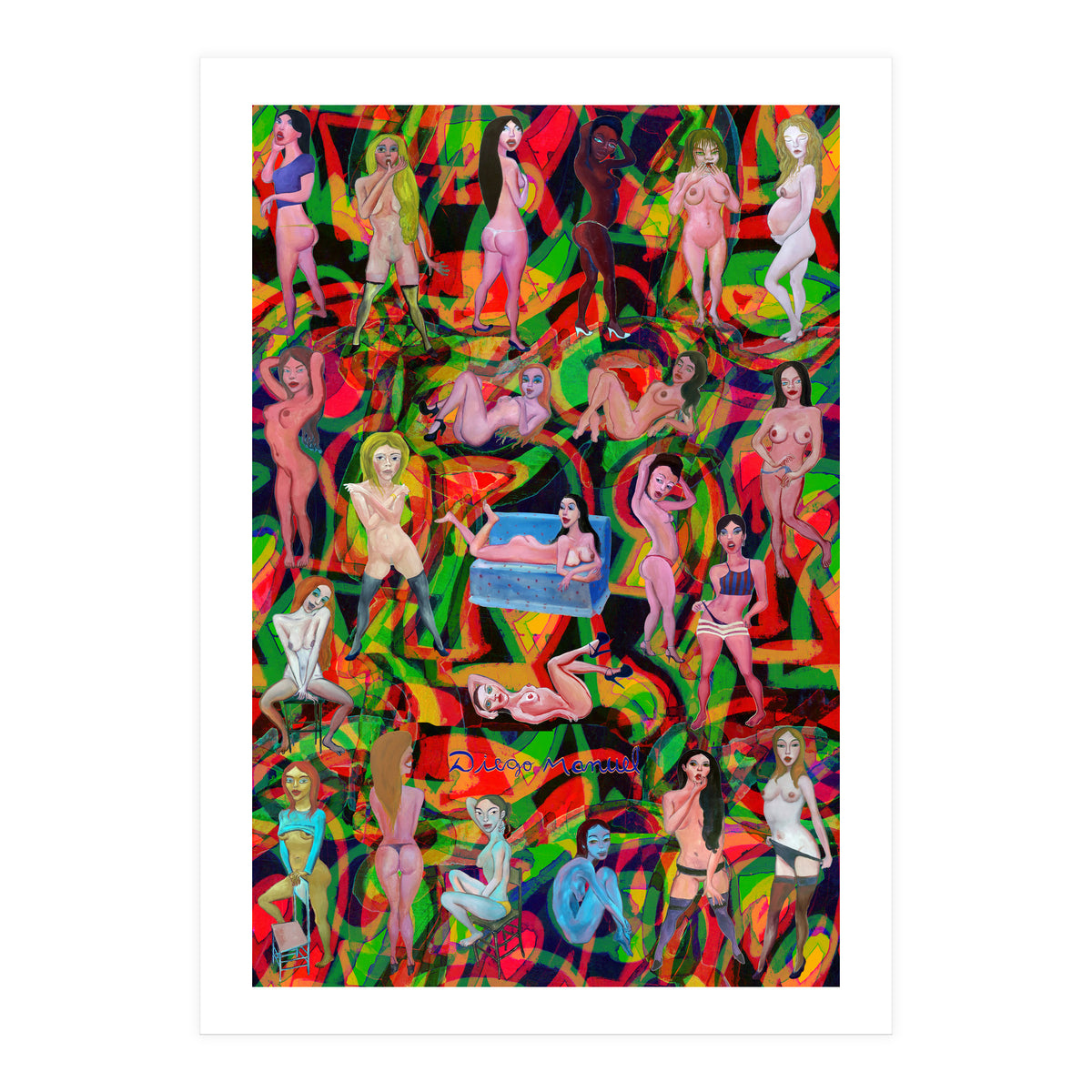 Chicas 3d 10 (Print Only)