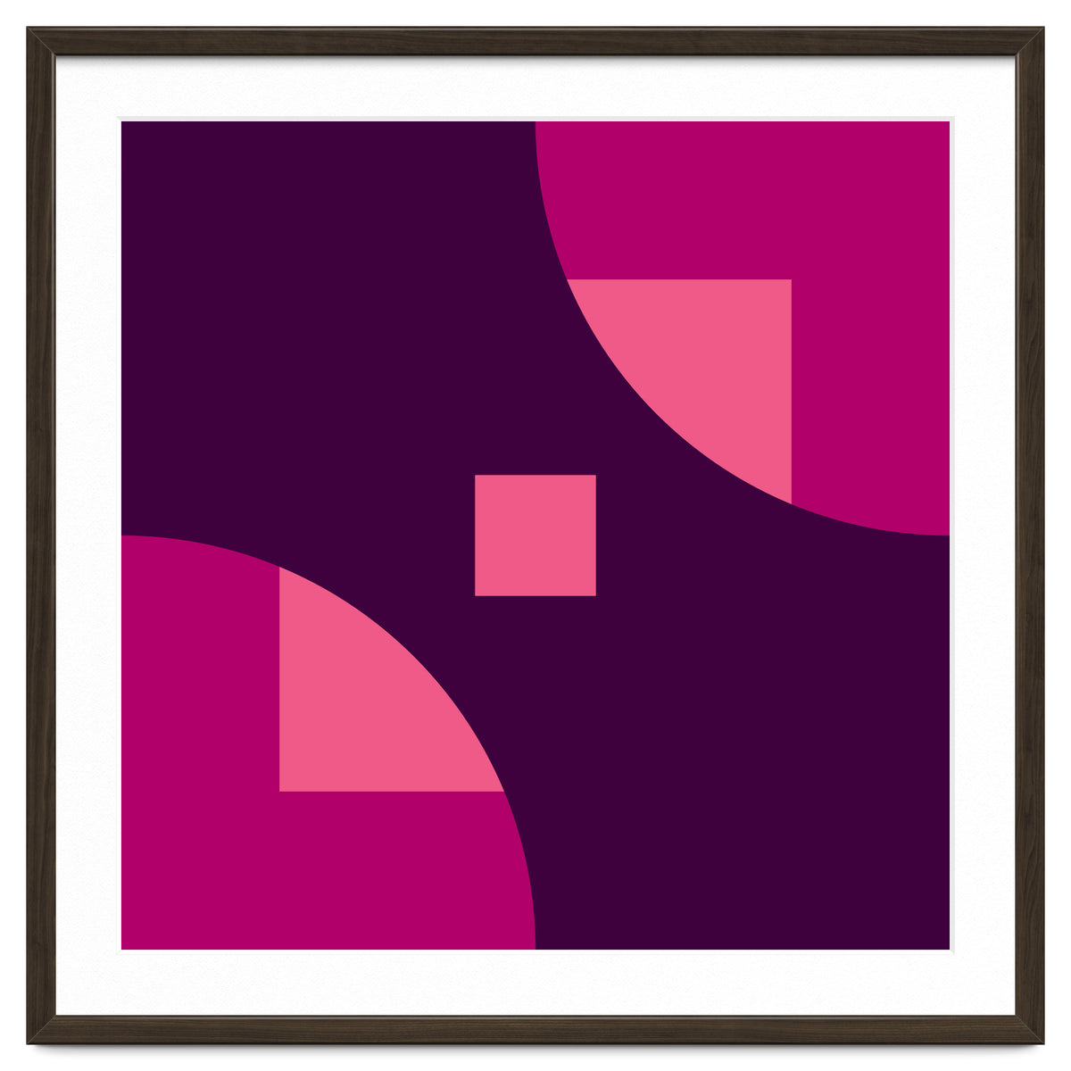 Geometric Shapes No. 1 - purple & pink squares