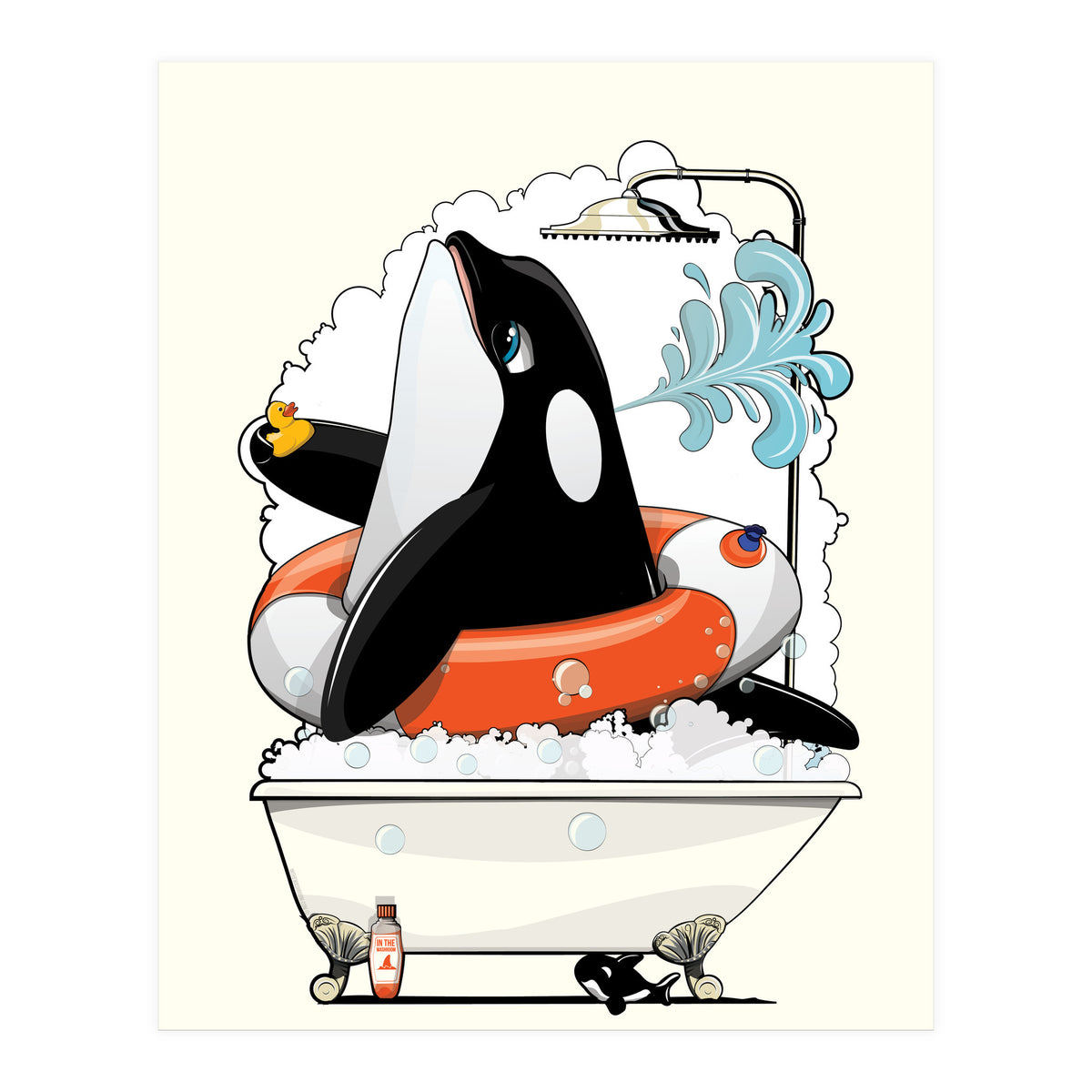 Orca in the Bathtub (Print Only)