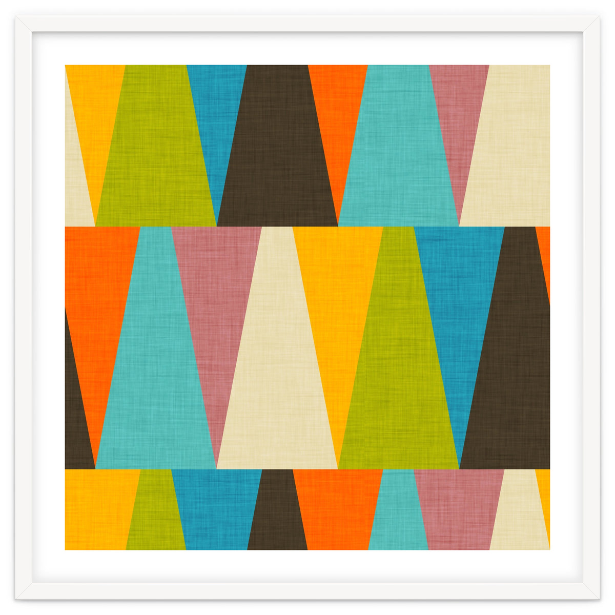 Retro Color Block Triangle