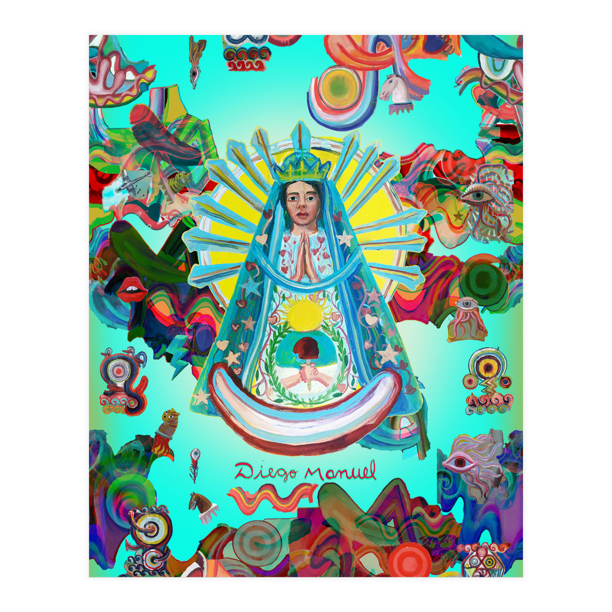 Virgen Y Graffiti 15 (Print Only)