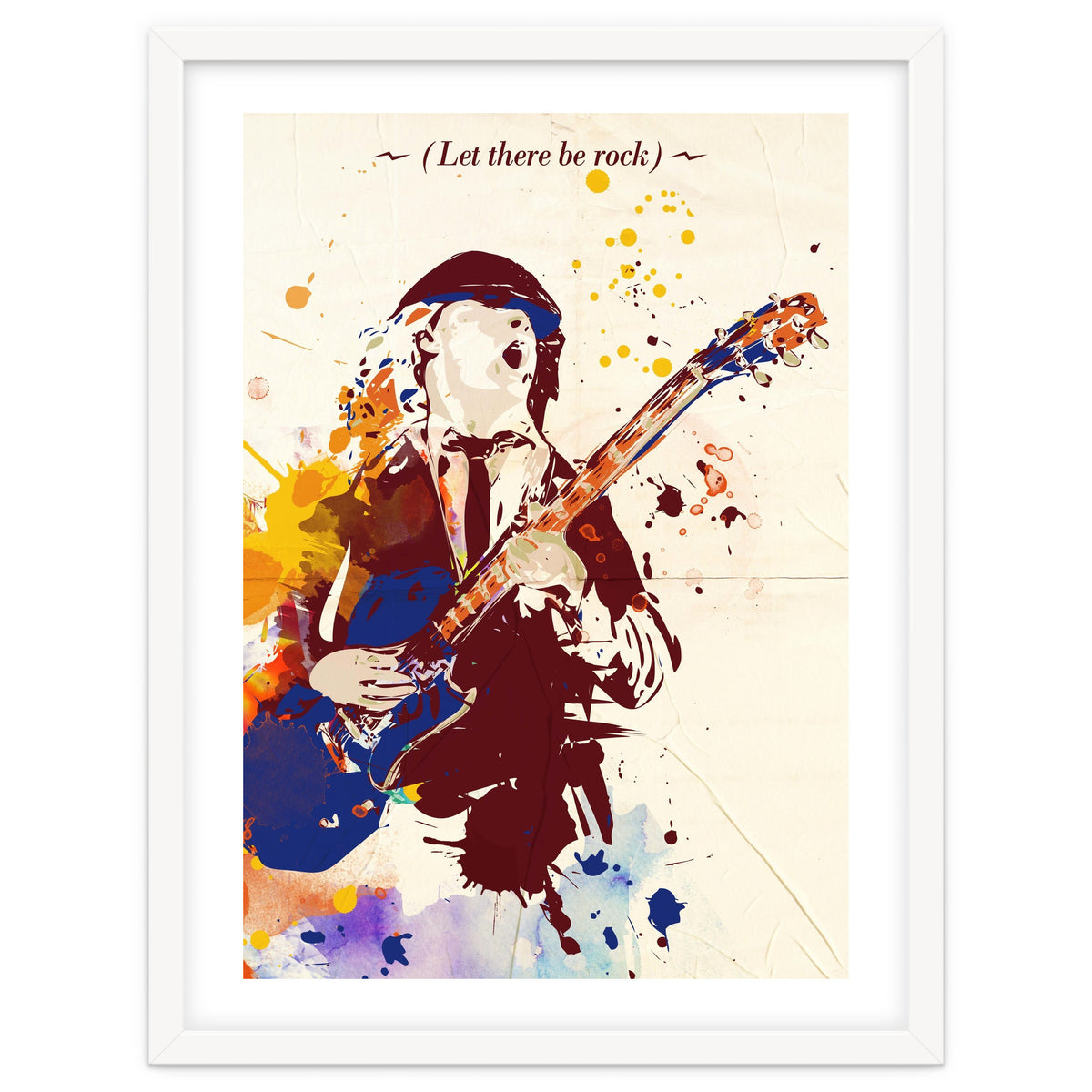 Angus Young pop art poster