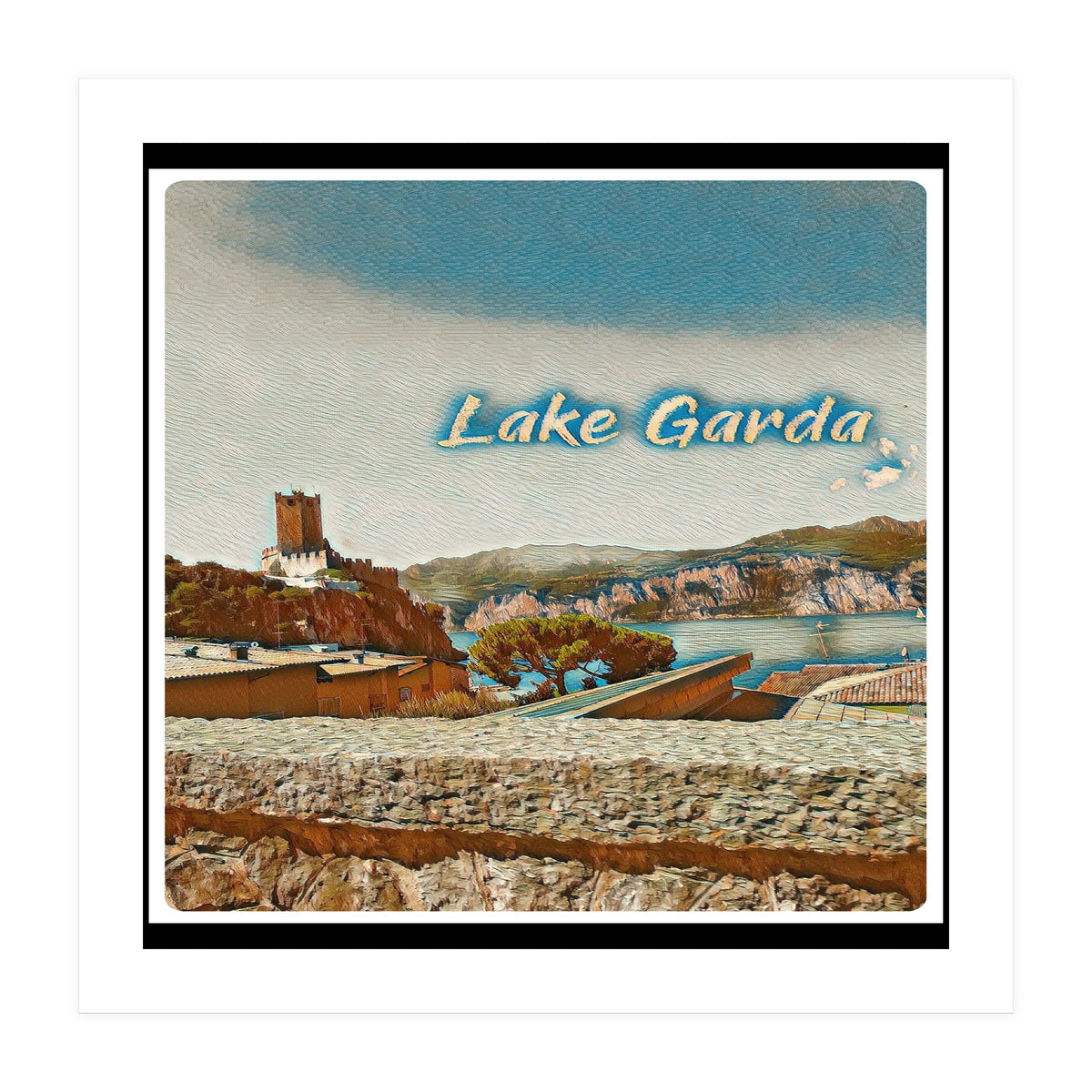 Malcesine Castle On Lake Garda (Print Only)