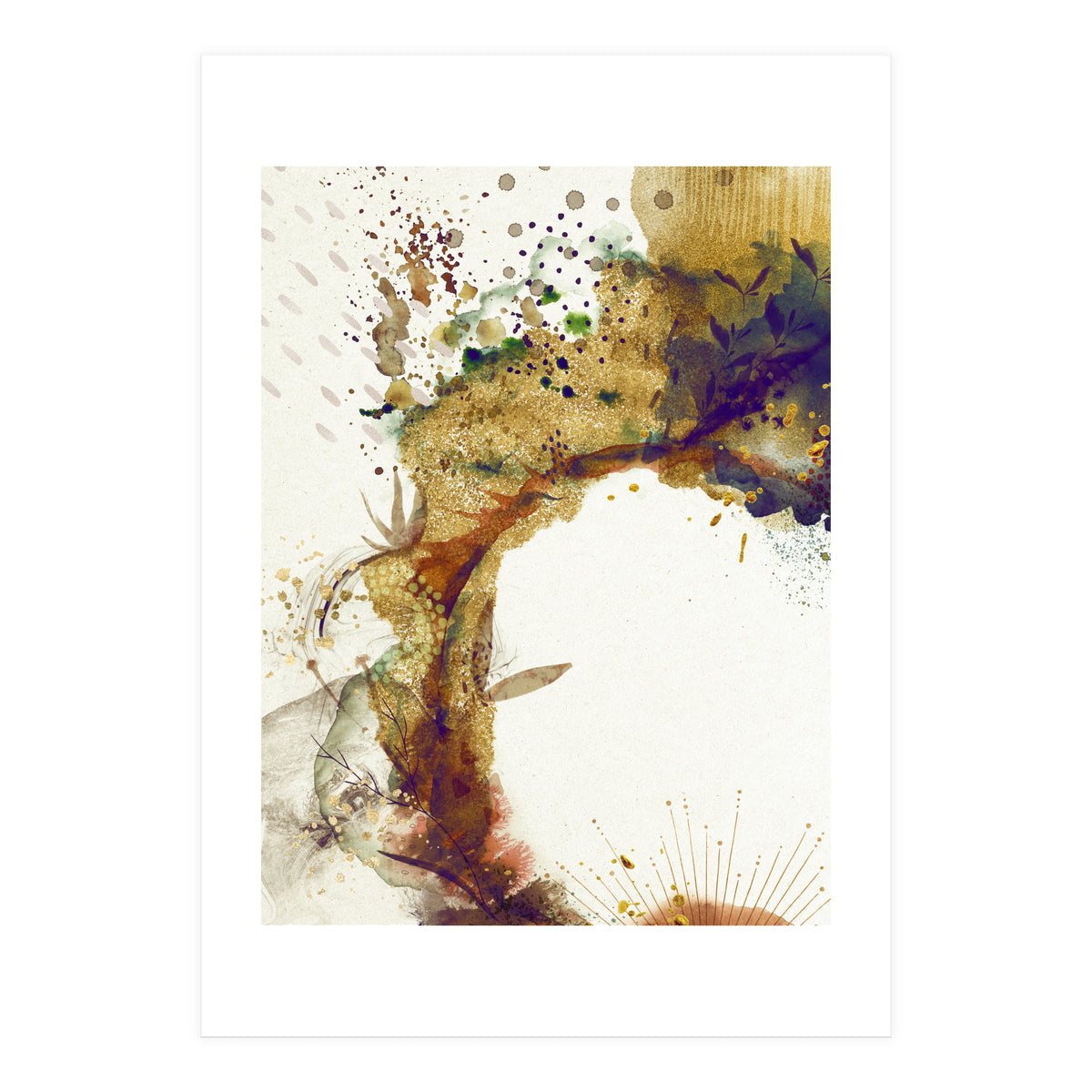 Abstract Floral - Autumn Winds (Print Only)