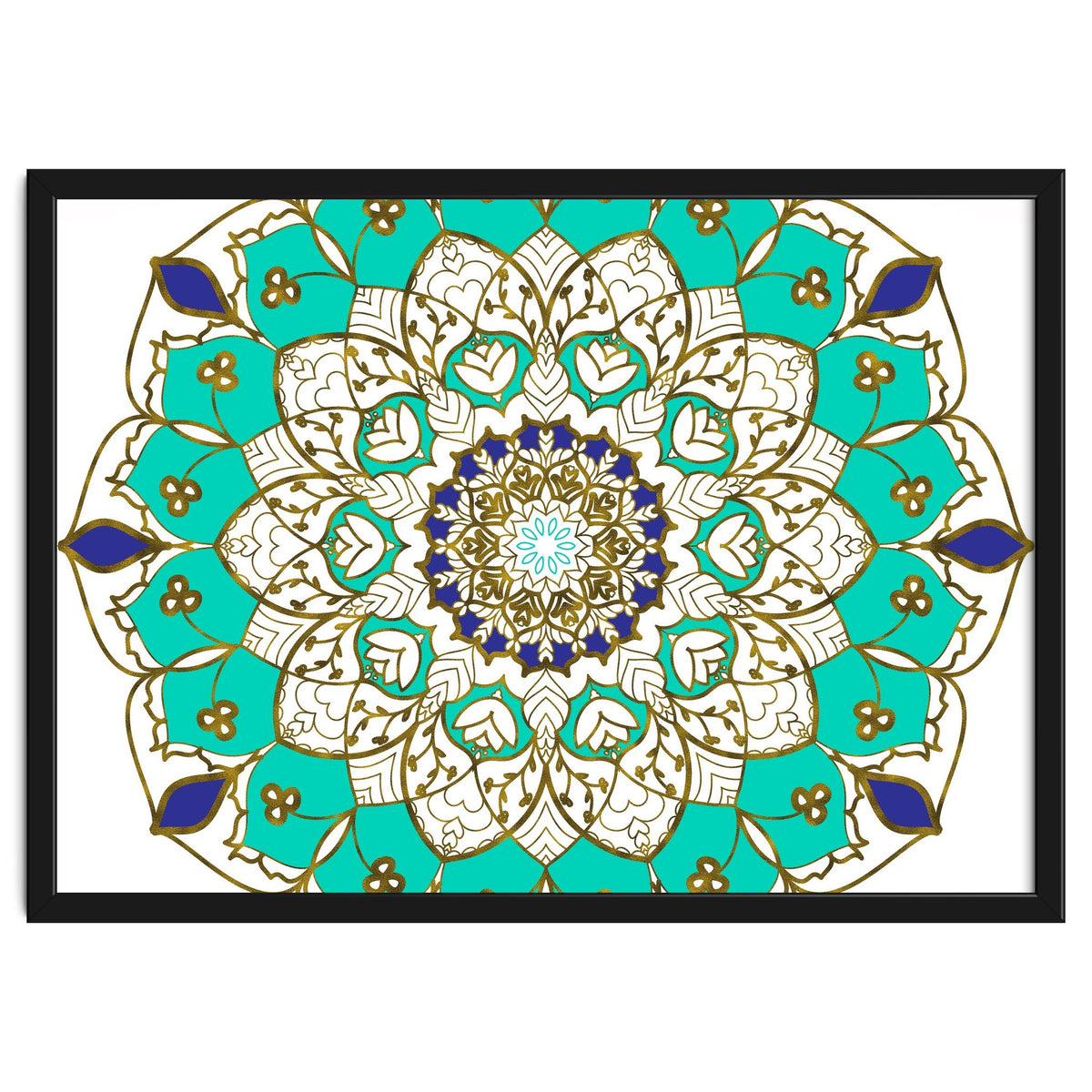 Blue and Gold Mandala